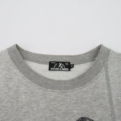 HYSTERIC GLAMOUR | ヒステリックグラマー VIXEN SCRATCH スウェット 02193CS01 グレー サイズ：M【瀬戸大橋店】