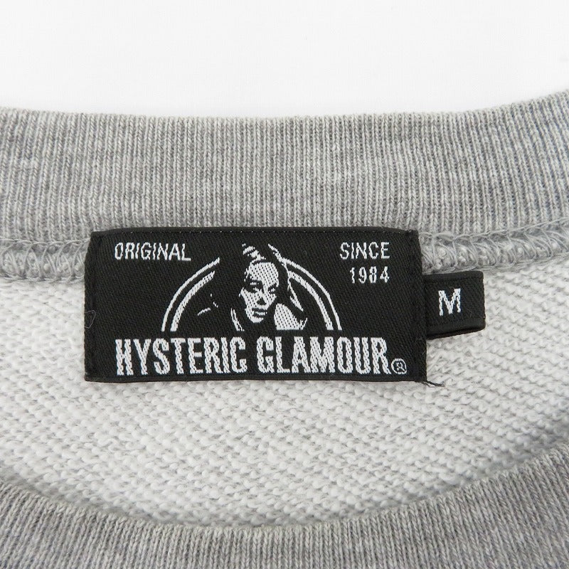 HYSTERIC GLAMOUR | ヒステリックグラマー VIXEN SCRATCH スウェット 02193CS01 グレー サイズ：M【瀬戸大橋店】