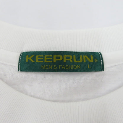 jurassicpark 半袖Ｔシャツ keeprun ホワイト サイズ：L【瀬戸大橋店】