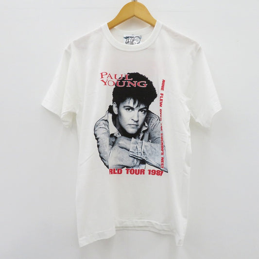 1987 paul young 半袖Ｔシャツ start from zero ホワイト サイズ：M【瀬戸大橋店】