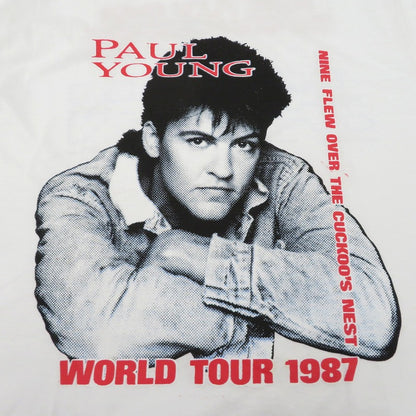 1987 paul young 半袖Ｔシャツ start from zero ホワイト サイズ：M【瀬戸大橋店】