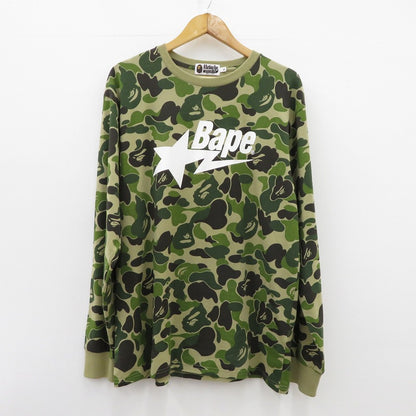 A BATHING APE | アベイシングエイプ ABC CAMO BAPE STA LS TEE 長袖Ｔシャツ グリーン サイズ：XL