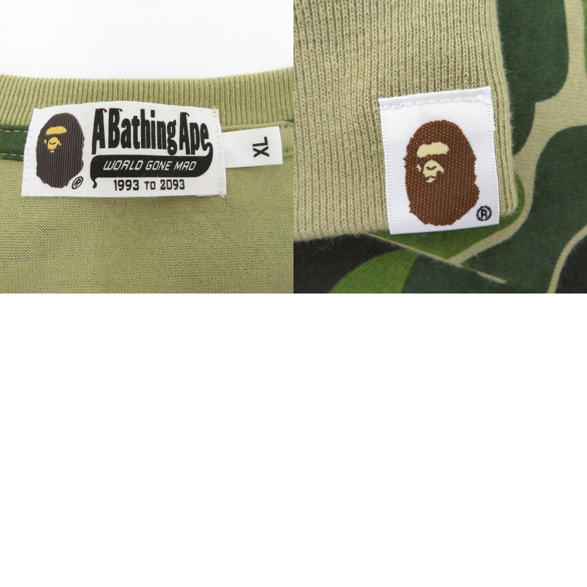 A BATHING APE | アベイシングエイプ ABC CAMO BAPE STA LS TEE 長袖Ｔシャツ グリーン サイズ：XL