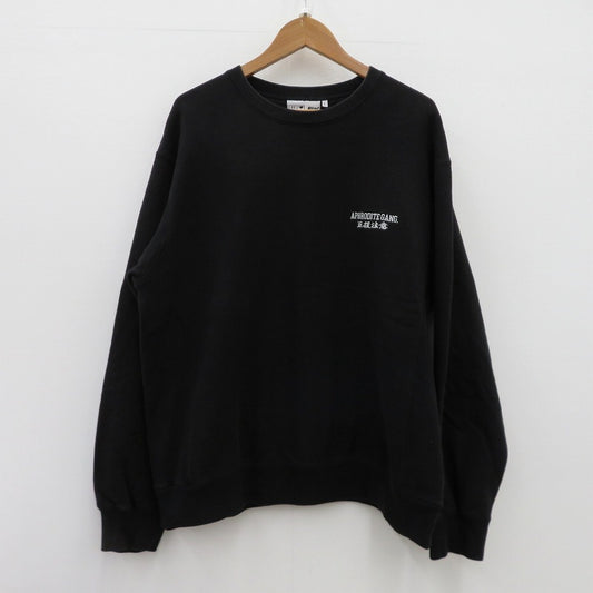 BlackEyePatch | ブラックアイパッチ ×APHRODITE GANG BEPXAGH CREW SWEAT スウェット ブラック サイズ：L