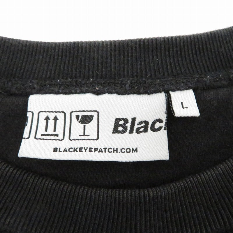 BlackEyePatch | ブラックアイパッチ ×APHRODITE GANG BEPXAGH CREW SWEAT スウェット ブラック サイズ：L