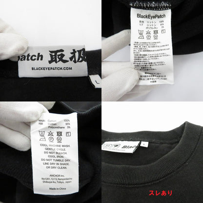 BlackEyePatch | ブラックアイパッチ ×APHRODITE GANG BEPXAGH CREW SWEAT スウェット ブラック サイズ：L