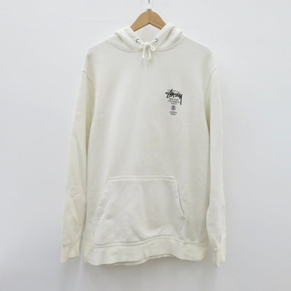 STUSSY | ステューシー パーカー WORLD TOUR HOODIE 長袖 ホワイト サイズ：M