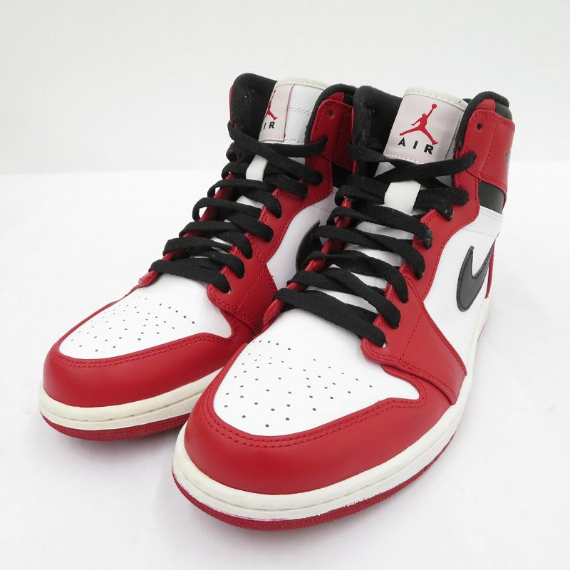 【中古】NIKE | ナイキ AJ1High/Chicago スニーカー 332550-163 エアジョーダン レッド 27.5cm【瀬戸大橋店】