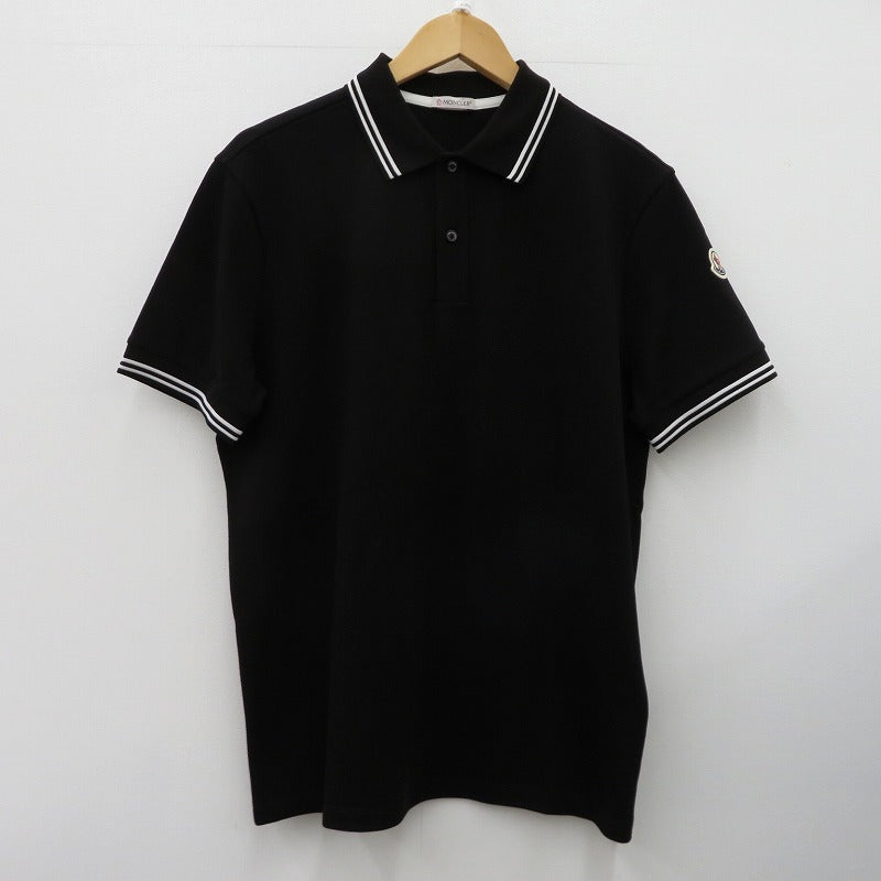 MONCLER | モンクレール SS POLO ポロシャツ K10918A00007 ブラック サイズ：M