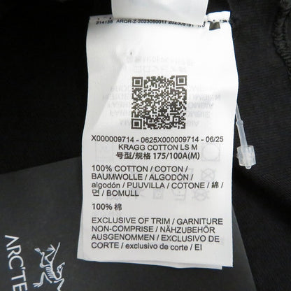 ARC'TERYX | アークテリクス Kragg Cotton LS M 長袖Ｔシャツ X00000971401 ブラック サイズ：M
