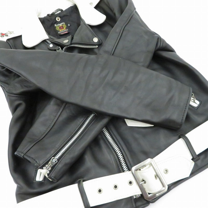 schott | ショット ﾜﾝｽﾀｰﾀﾞﾌﾞﾙﾗｲﾀﾞｰｽｼﾞｬｹｯﾄ ライダースジャケット ブラック サイズ：40