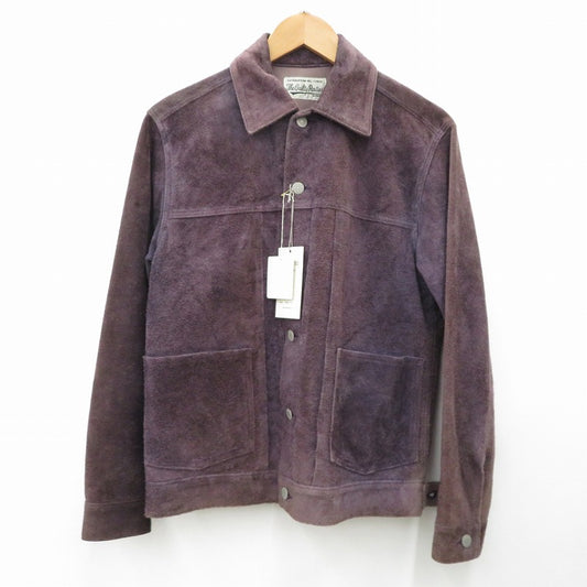 WACKOMARIA | ワコマリア LEATHER TRUCKER JACKET レザー 20SS-WMO-BL01 パープル サイズ：S