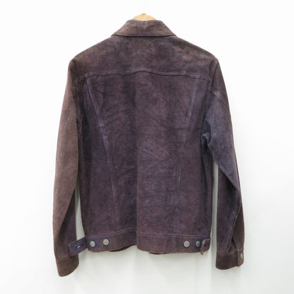 WACKOMARIA | ワコマリア LEATHER TRUCKER JACKET レザー 20SS-WMO-BL01 パープル サイズ：S