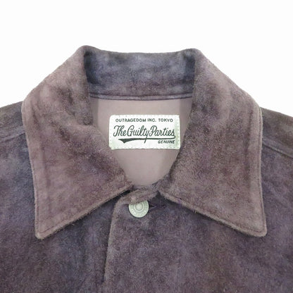 WACKOMARIA | ワコマリア LEATHER TRUCKER JACKET レザー 20SS-WMO-BL01 パープル サイズ：S