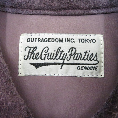 WACKOMARIA | ワコマリア LEATHER TRUCKER JACKET レザー 20SS-WMO-BL01 パープル サイズ：S