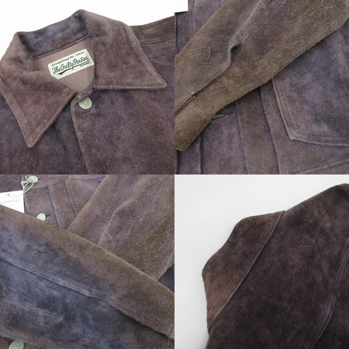 WACKOMARIA | ワコマリア LEATHER TRUCKER JACKET レザー 20SS-WMO-BL01 パープル サイズ：S