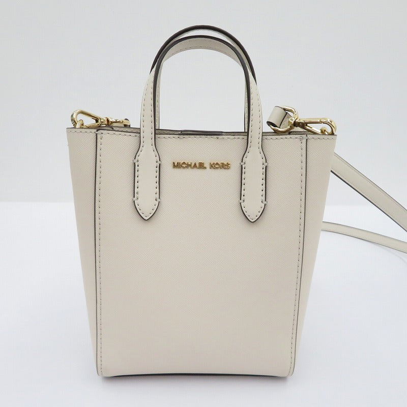 Michael Kors | マイケルコース VINCENT ﾄｰﾄ ｳｨｽﾞ ｶｰﾄﾞｹｰｽ ｱﾀｯﾁ ｽﾓｰﾙ ショルダーバッグ 35F4G2VC0T ホワイト
