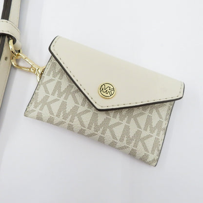 Michael Kors | マイケルコース VINCENT ﾄｰﾄ ｳｨｽﾞ ｶｰﾄﾞｹｰｽ ｱﾀｯﾁ ｽﾓｰﾙ ショルダーバッグ 35F4G2VC0T ホワイト