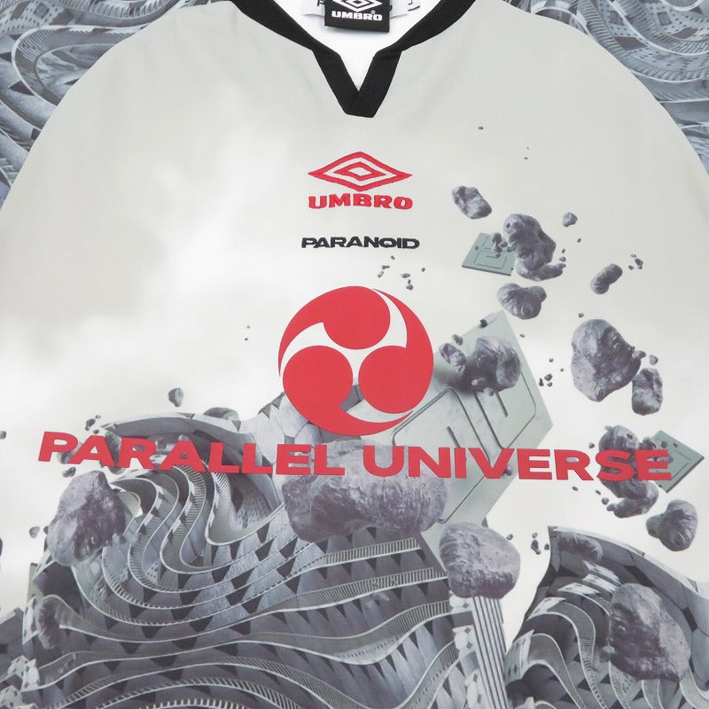 UMBRO | アンブロ ×PARANOID OVERLAP L/S GAME SHIRT 長袖Ｔシャツ グレー サイズ：L【瀬戸大橋店】
