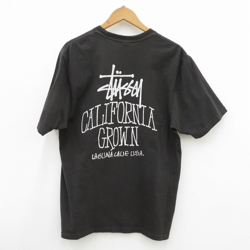 STUSSY | ステューシー CALI GROWN TEE PIGMENT DYED 半袖Ｔシャツ ブラック サイズ：M【瀬戸大橋店】