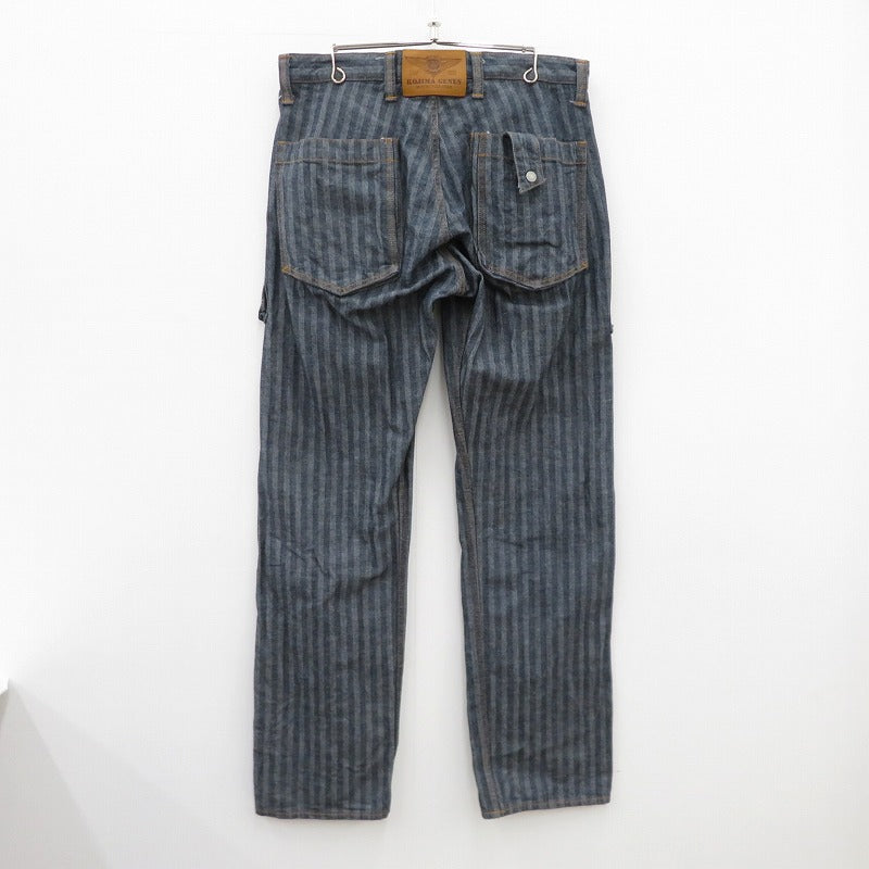 児島ジーンズ | コジマジーンズ Herringbong Cargo Pants カーゴパンツ nb1127h ブルー サイズ：34【瀬戸大橋店】