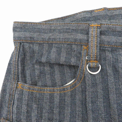 児島ジーンズ | コジマジーンズ Herringbong Cargo Pants カーゴパンツ nb1127h ブルー サイズ：34【瀬戸大橋店】