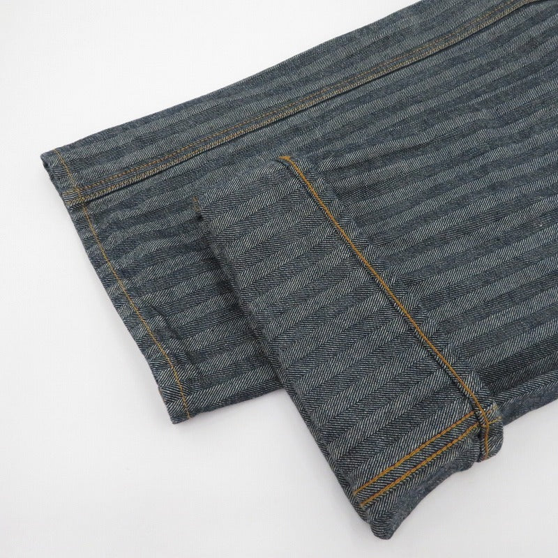 児島ジーンズ | コジマジーンズ Herringbong Cargo Pants カーゴパンツ nb1127h ブルー サイズ：34【瀬戸大橋店】