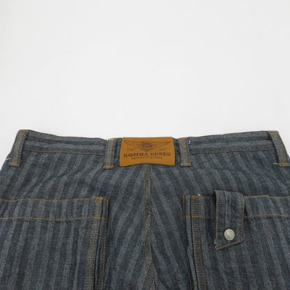 児島ジーンズ | コジマジーンズ Herringbong Cargo Pants カーゴパンツ nb1127h ブルー サイズ：34【瀬戸大橋店】