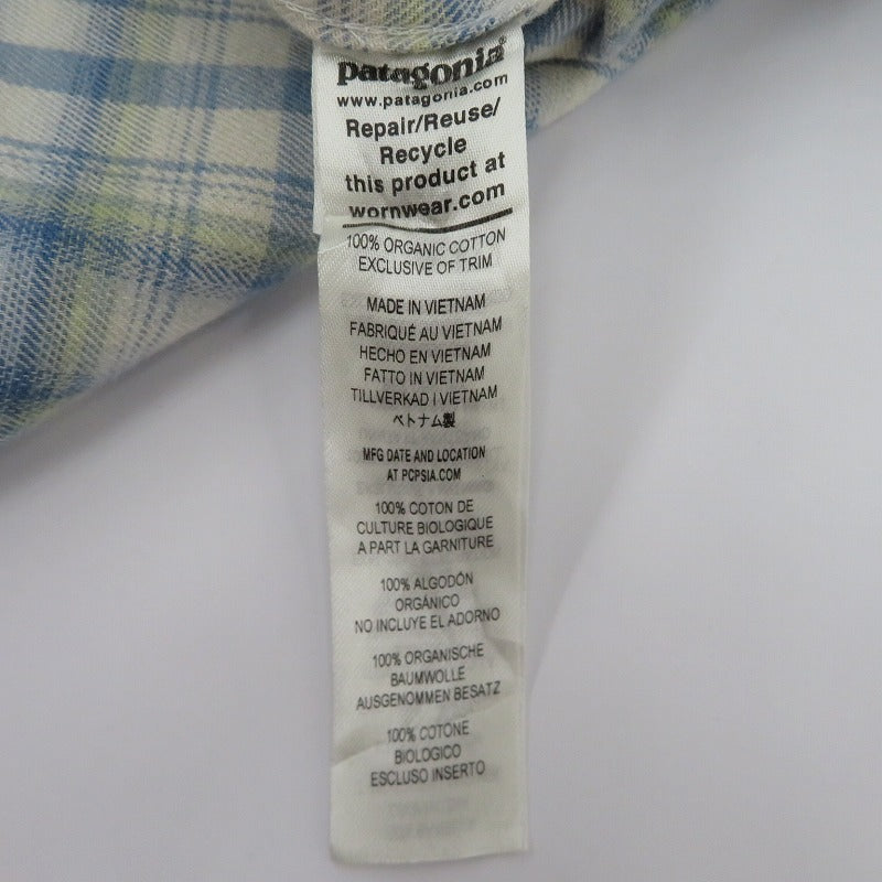 patagonia | パタゴニア ﾗｲﾄｳｪｲﾄ ﾌｨﾖﾙﾄﾞ ﾌﾗﾝﾈﾙｼｬﾂ 長袖シャツ 42410 ブルー サイズ：XL【瀬戸大橋店】