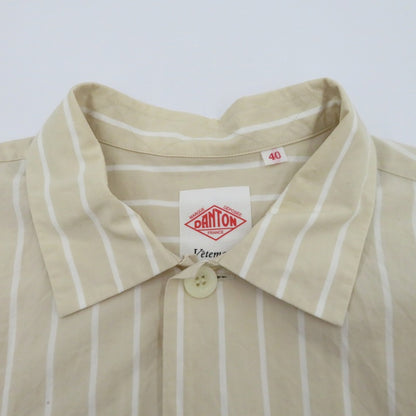 Danton | ダントン 半袖シャツ JD-3609 ベージュ サイズ：40【瀬戸大橋店】