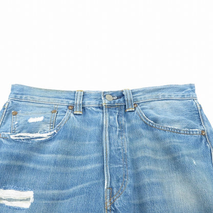 Levi's VintageClothing | リーバイスヴィンテージクロージング 501xxブルパンチャーフィニッシュ/リペアデニム デニムパンツ 47501-0051 ブルー【瀬戸大橋店】