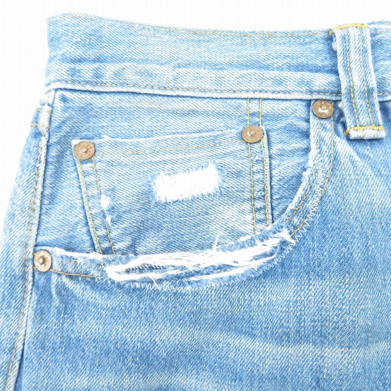 Levi's VintageClothing | リーバイスヴィンテージクロージング 501xxブルパンチャーフィニッシュ/リペアデニム デニムパンツ 47501-0051 ブルー【瀬戸大橋店】