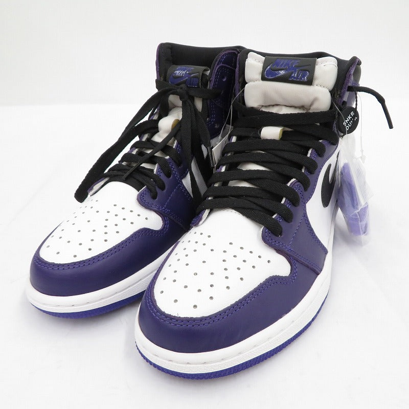 NIKE | ナイキ Retro High OG 'Court Purple/White/Black' (2020) スニーカー エアジョーダン パープル 27cm【瀬戸大橋店】