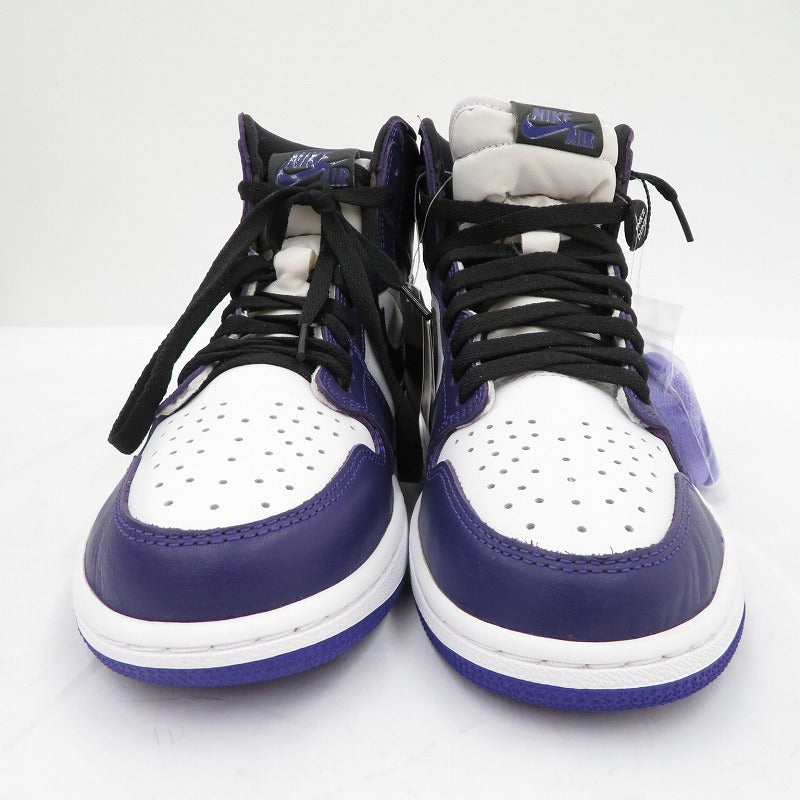 NIKE | ナイキ Retro High OG 'Court Purple/White/Black' (2020) スニーカー エアジョーダン パープル 27cm【瀬戸大橋店】