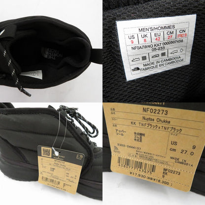 THE NORTH FACE | ザ・ノースフェイス ヌプシ チャッカ ブーツ NF02273 ブラック 27cm【瀬戸大橋店】
