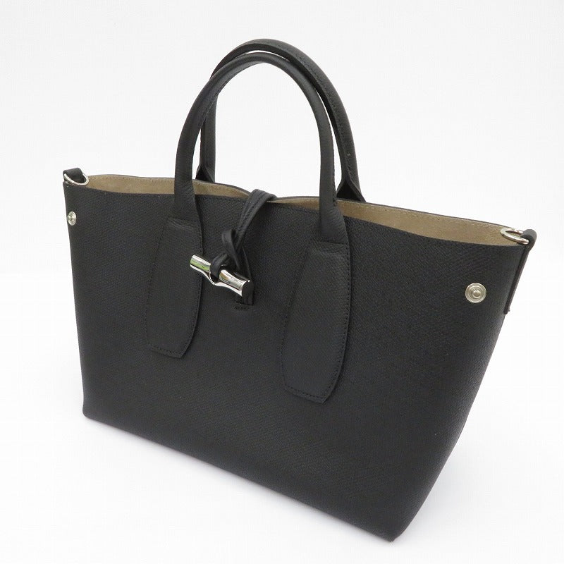 Longchamp | ロンシャン ﾛｿﾞ ﾄｯﾌﾟﾊﾝﾄﾞﾙﾊﾞｯｸﾞ トートバッグ 10058HPN001 ブラック【瀬戸大橋店】