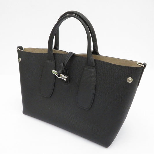 Longchamp | ロンシャン ﾛｿﾞ ﾄｯﾌﾟﾊﾝﾄﾞﾙﾊﾞｯｸﾞ トートバッグ 10058HPN001 ブラック【瀬戸大橋店】