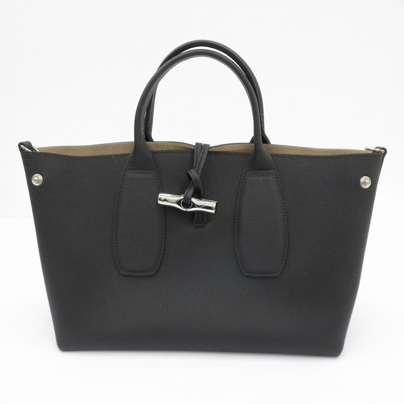 Longchamp | ロンシャン ﾛｿﾞ ﾄｯﾌﾟﾊﾝﾄﾞﾙﾊﾞｯｸﾞ トートバッグ 10058HPN001 ブラック【瀬戸大橋店】