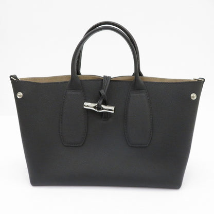 Longchamp | ロンシャン ﾛｿﾞ ﾄｯﾌﾟﾊﾝﾄﾞﾙﾊﾞｯｸﾞ トートバッグ 10058HPN001 ブラック【瀬戸大橋店】