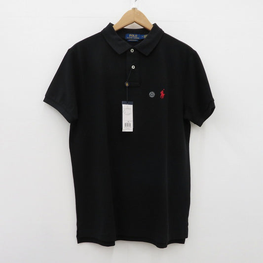 【中古】POLO RALPH LAUREN | ポロ・ラルフローレン ｱｲｺﾆｯｸﾒｯｼｭﾎﾟﾛｼｬﾂ ポロシャツ MNPOKNI1N820344 ブラック サイズ：M【瀬戸大橋店】