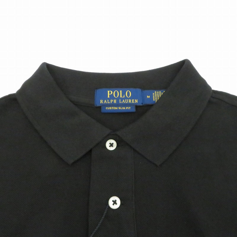【中古】POLO RALPH LAUREN | ポロ・ラルフローレン ｱｲｺﾆｯｸﾒｯｼｭﾎﾟﾛｼｬﾂ ポロシャツ MNPOKNI1N820344 ブラック サイズ：M【瀬戸大橋店】