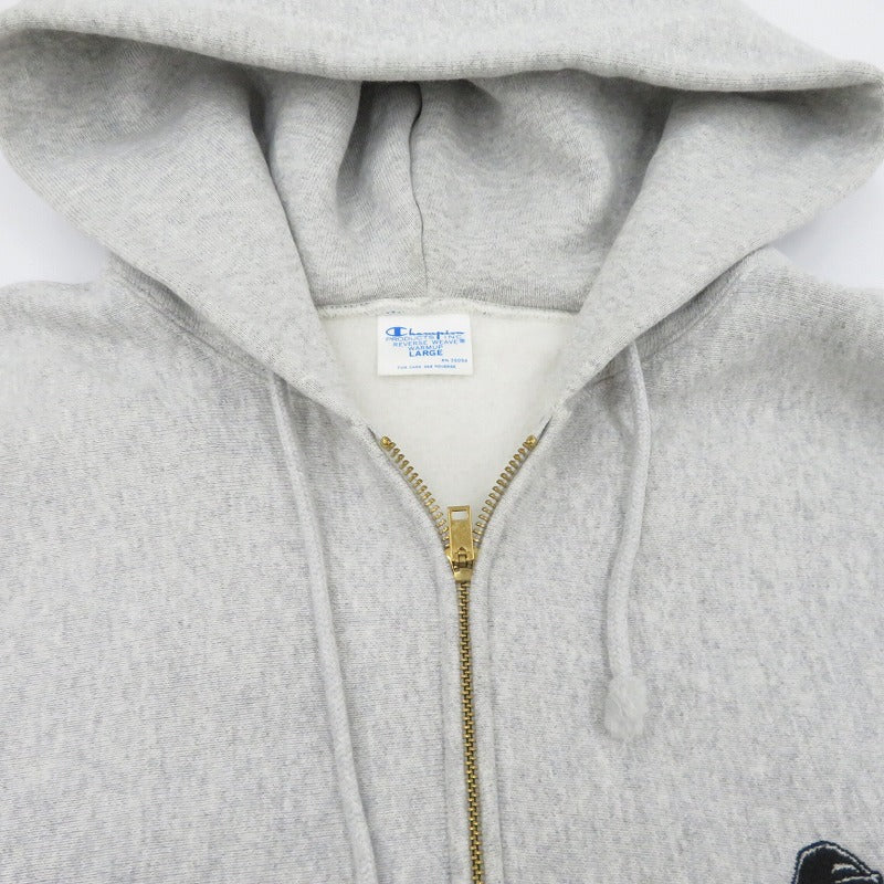 【中古】X-LARGE | エクストララージ Champion REVERSE WEAVE ZIP UP HOODED SWEATSHIRT パーカー C8-C117 グレー サイズ：L【瀬戸大橋店】