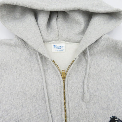 【中古】X-LARGE | エクストララージ Champion REVERSE WEAVE ZIP UP HOODED SWEATSHIRT パーカー C8-C117 グレー サイズ：L【瀬戸大橋店】