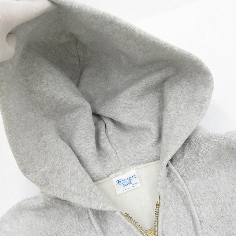 【中古】X-LARGE | エクストララージ Champion REVERSE WEAVE ZIP UP HOODED SWEATSHIRT パーカー C8-C117 グレー サイズ：L【瀬戸大橋店】