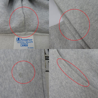 【中古】X-LARGE | エクストララージ Champion REVERSE WEAVE ZIP UP HOODED SWEATSHIRT パーカー C8-C117 グレー サイズ：L【瀬戸大橋店】