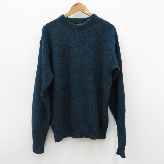 【中古】Eddie Bauer | エディー・バウアー USA製/黒タグウールセーター セーター グリーン サイズ：L【瀬戸大橋店】