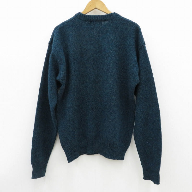 【中古】Eddie Bauer | エディー・バウアー USA製/黒タグウールセーター セーター グリーン サイズ：L【瀬戸大橋店】