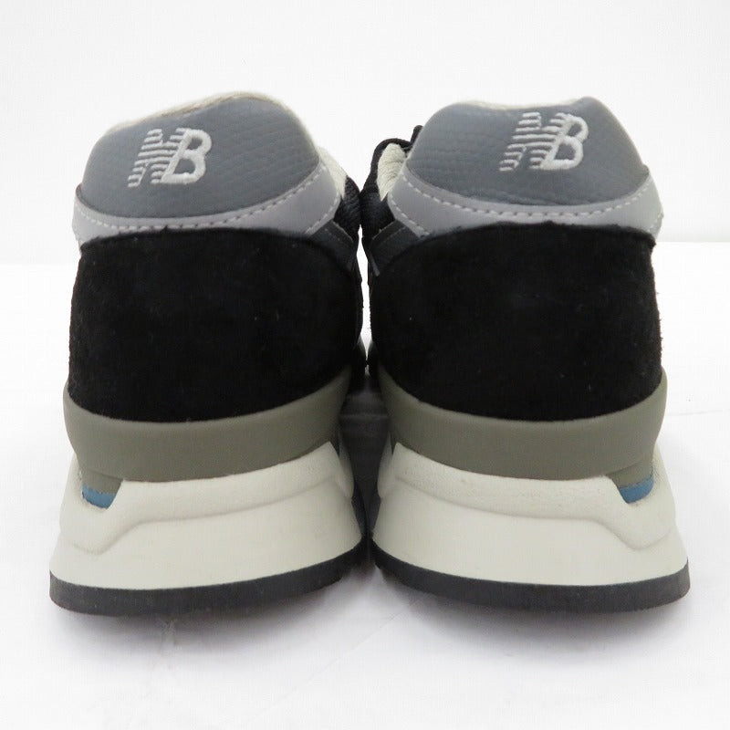 【中古】NEW BALANCE | ニューバランス USA製 スニーカー U998BL ブラック 25cm【瀬戸大橋店】