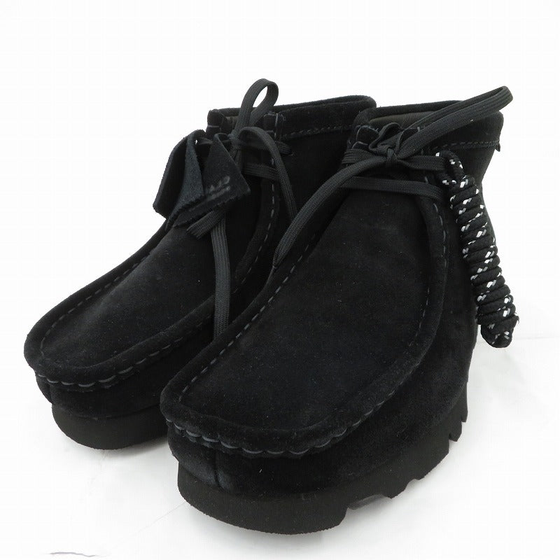 【中古】Clarks | クラークス WallabeeBT GTX ブーツ ブラック 26cm【瀬戸大橋店】