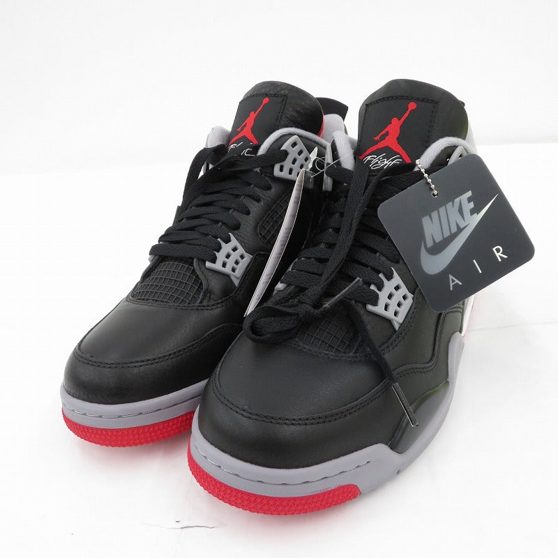 【中古】NIKE | ナイキ AJ4 Retro 'Bred Reimagined' スニーカー FV5029-006 エアジョーダン ブラック 28cm【瀬戸大橋店】